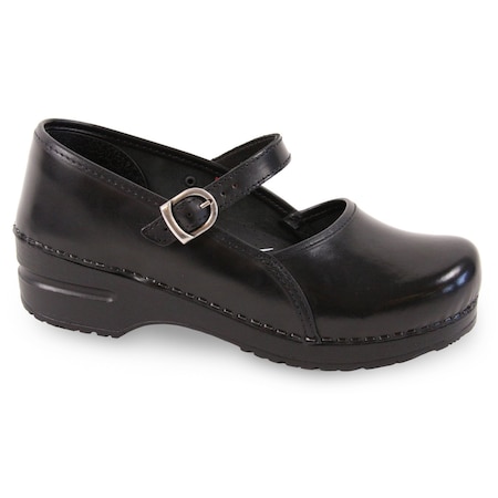 CLARE Women's Mary-Jane Clog In Black, Size 4.5-5, PR